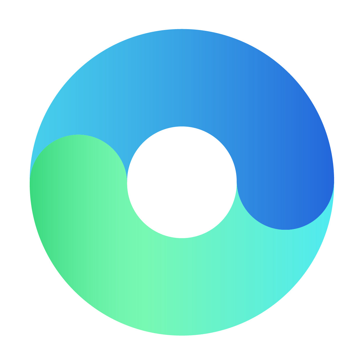 EcoPro blue and green circle logo device